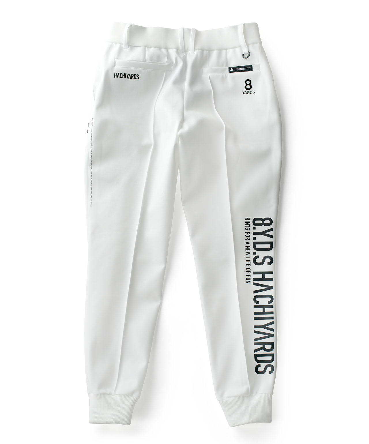 8YARDS / Ribbed Joggers | White