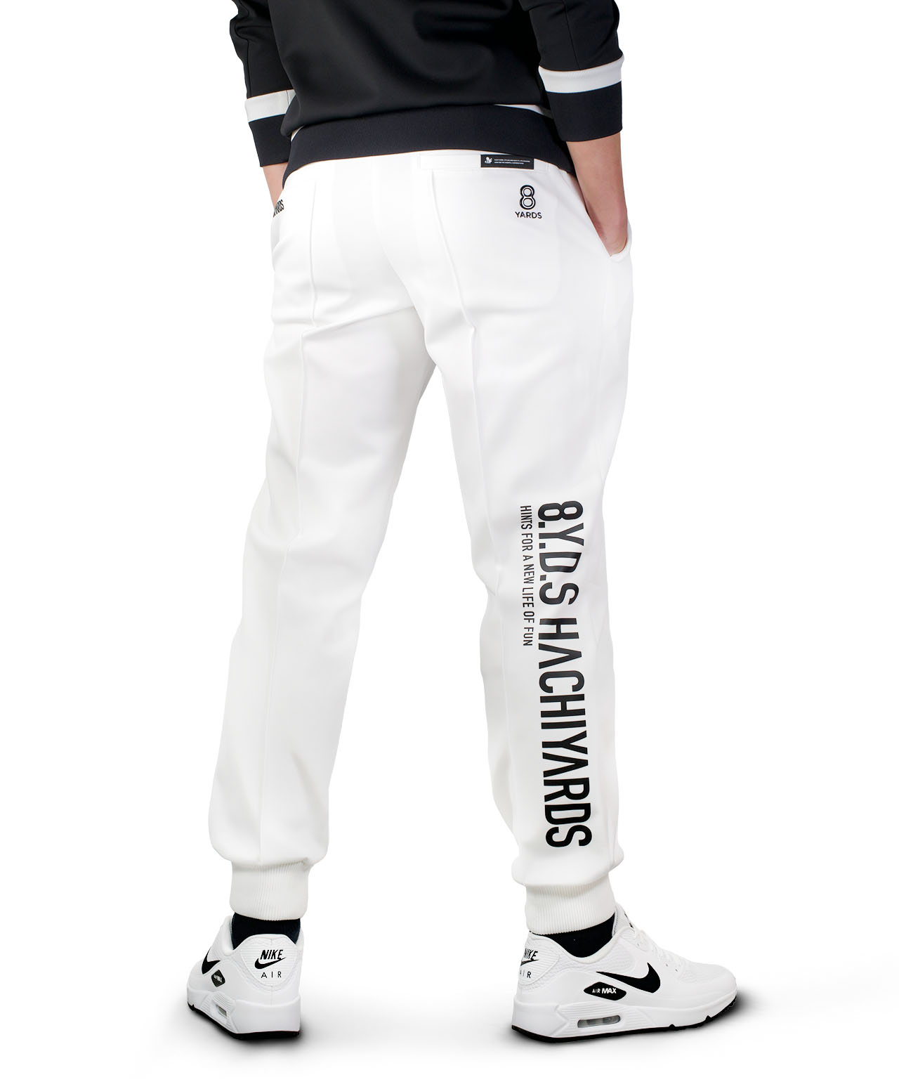 8YARDS / Ribbed Joggers | White