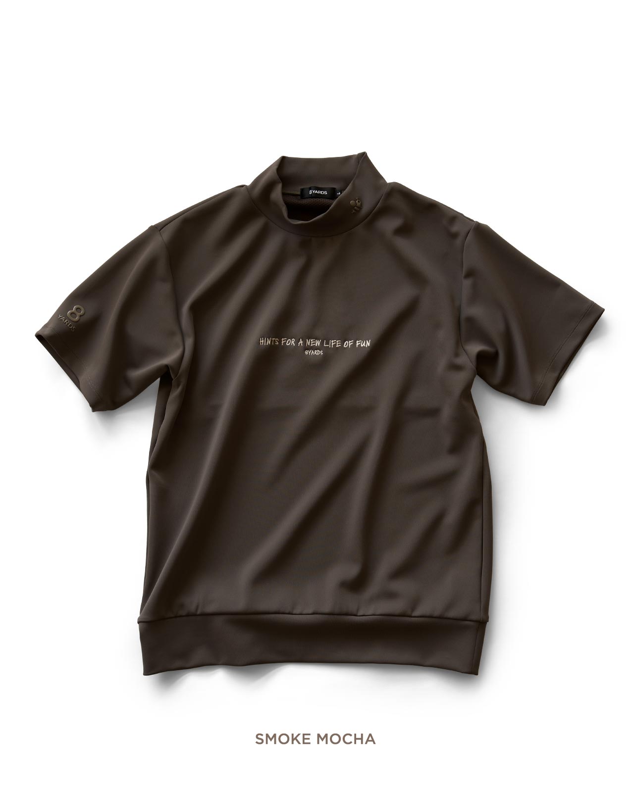 8YARDS ハチヤーズ メンズ モックネックトレーナー Lサイズ モカ 8YARDS / Men's MockNeck 6G