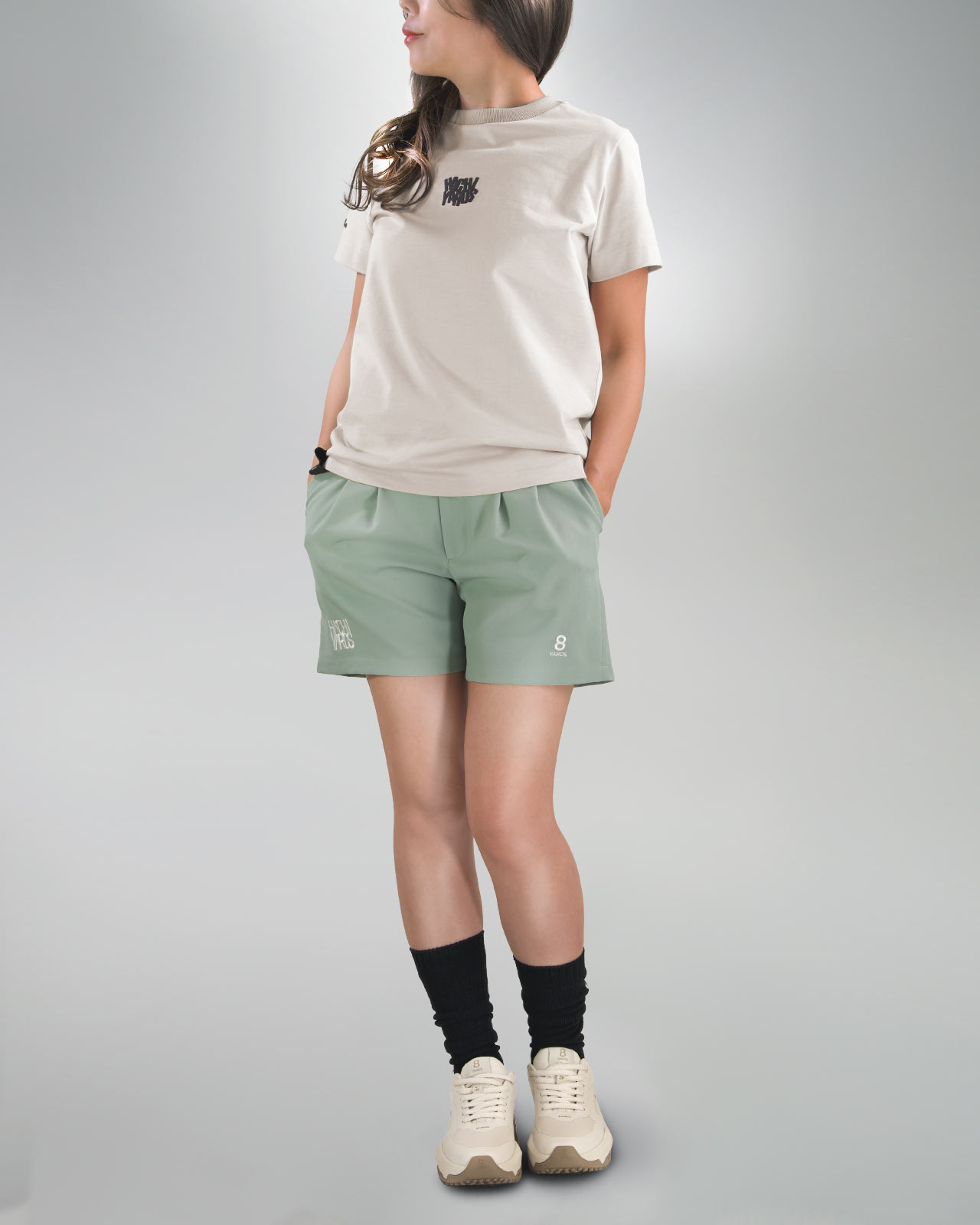 8YARDS / Women's Double Tuck Shorts 2G