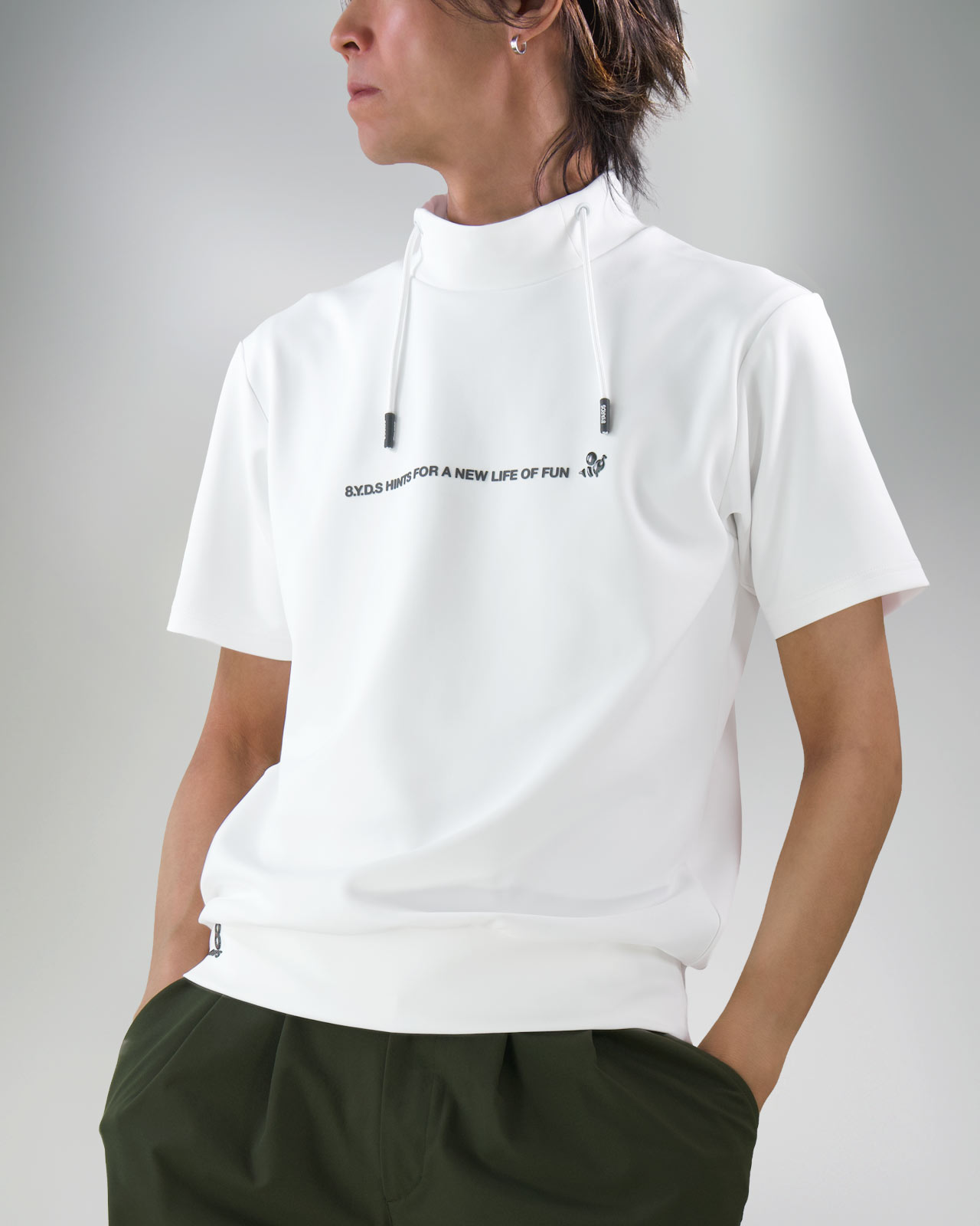 8YARDS / Men's Drawcord Mockneck