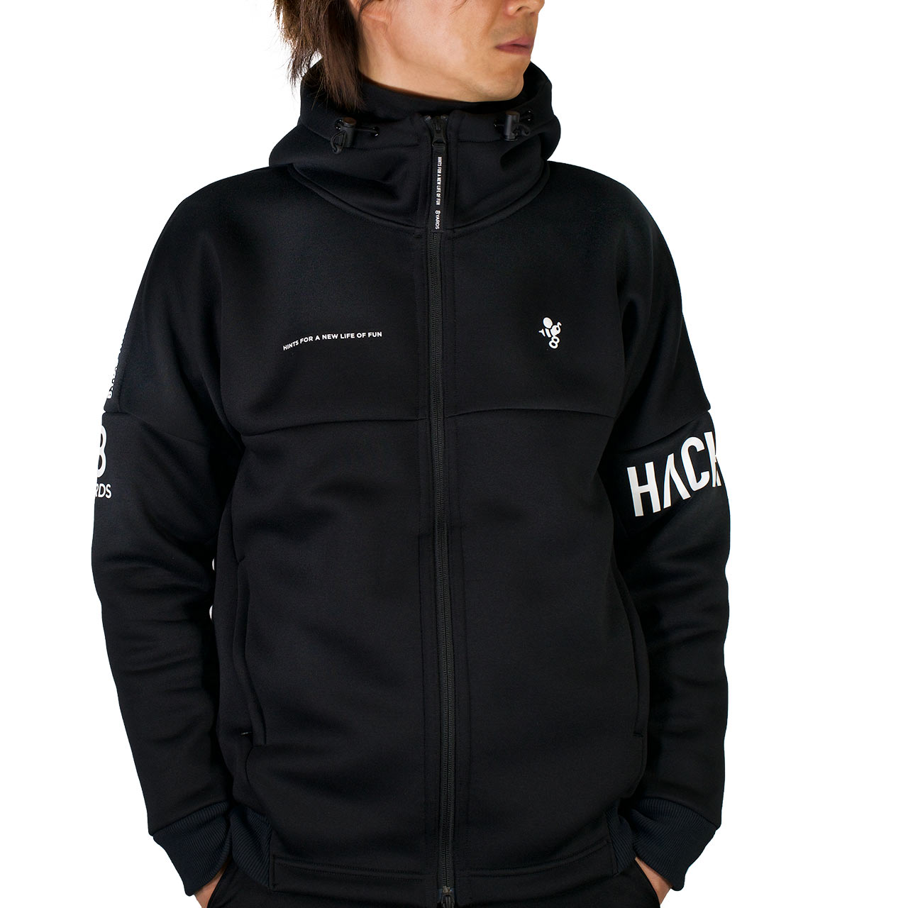 8yards Tagline Hoodie 2G | Black Lサイズ-