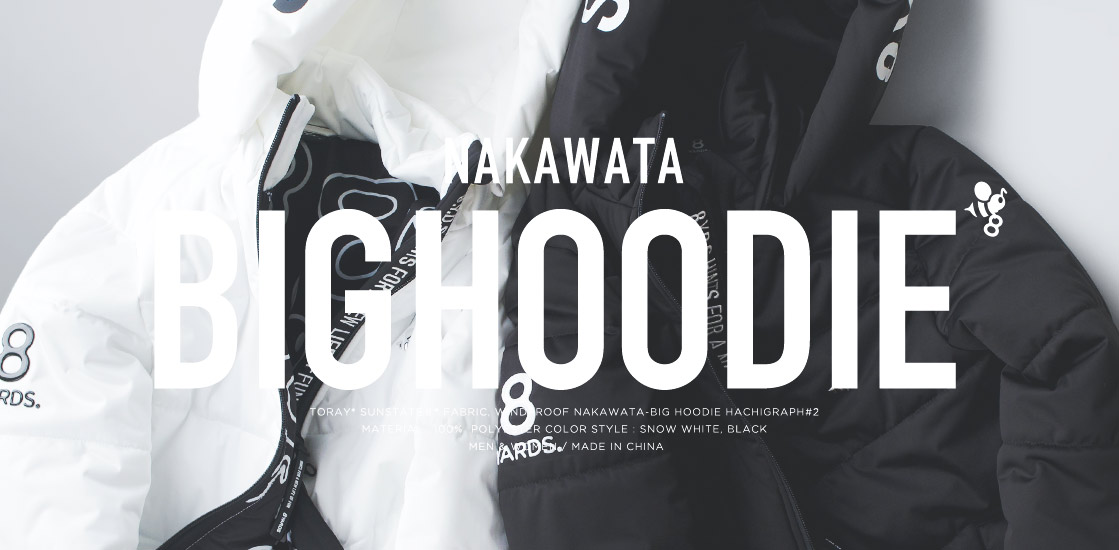 8YARDS / Women's Nakawata BIG HOODIE