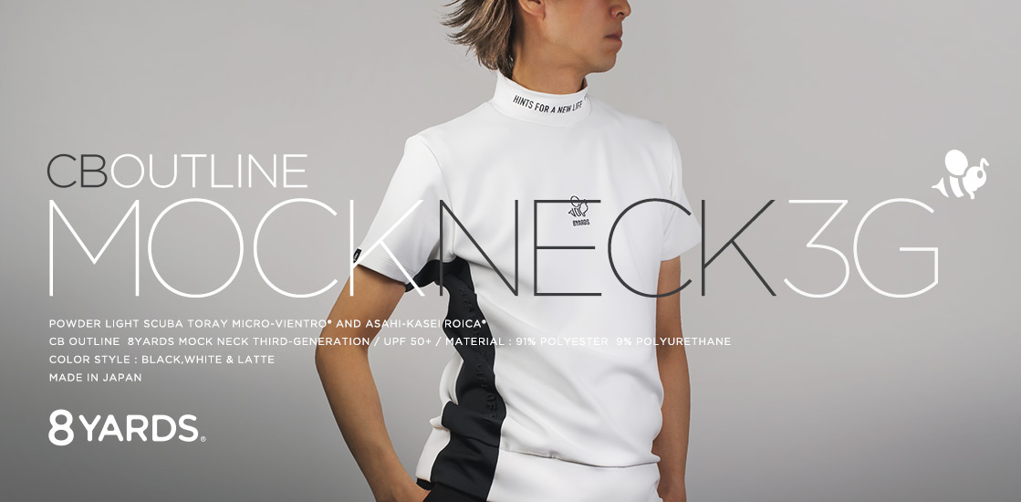 8YARDS / Men's MockNeck 3G