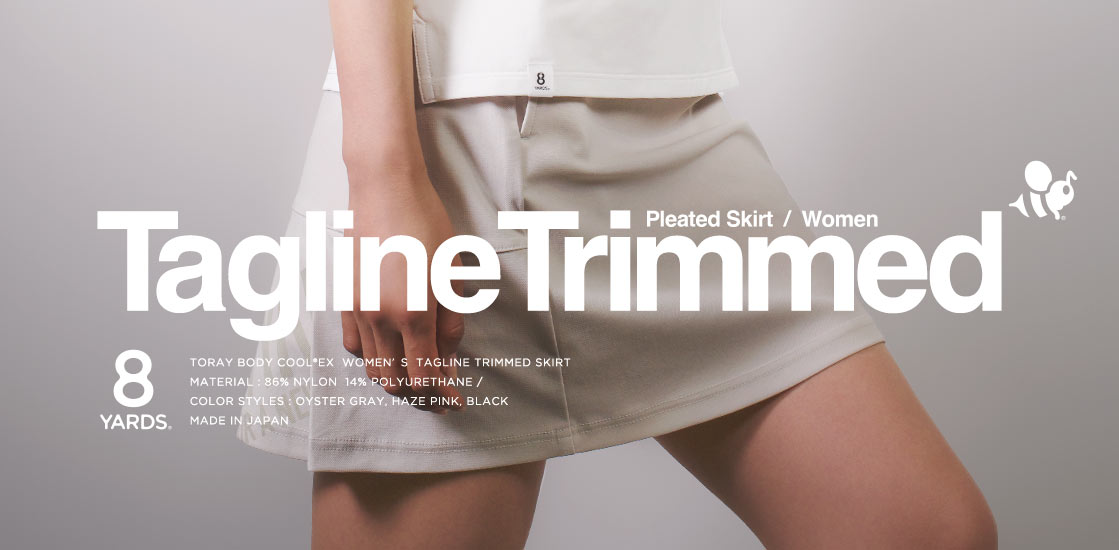 8YARDS / Tagline Trimmed Skirt
