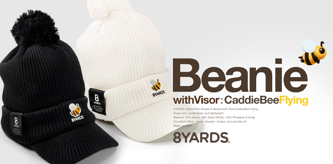 8yards ハチヤーズ 8ヤーズ ゴルフ ニット帽 ビーニー ホワイト 8yards ハチヤーズ 8ヤーズ ゴルフ ニット帽 ビーニー ホワイト - メルカリ