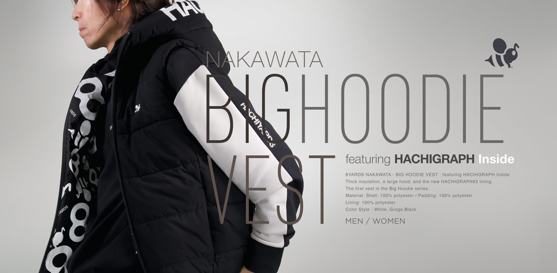 【 大感謝セール】 / 8YARDS Men's VEST HOODIE BIG メンズウェア