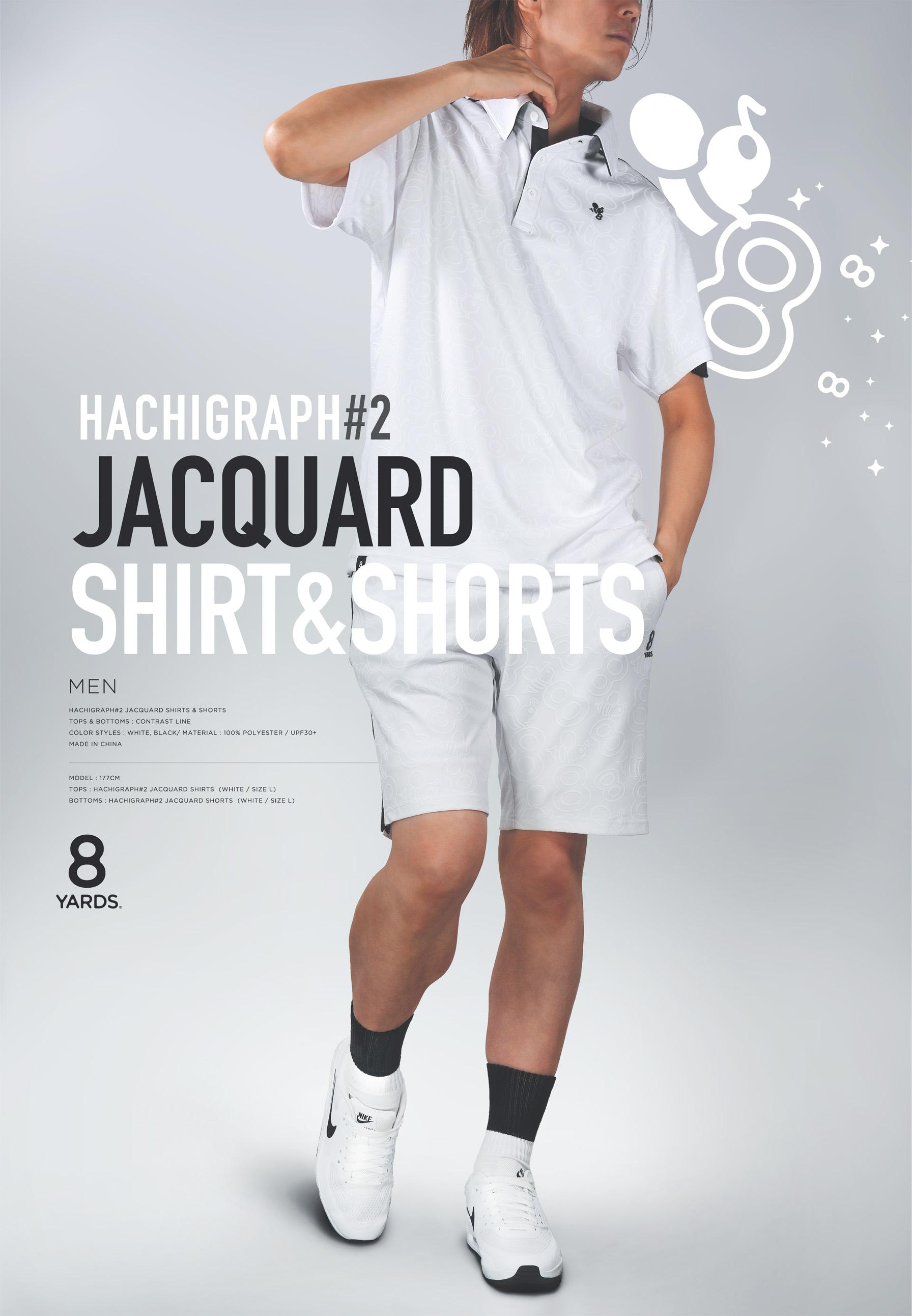 8yards MEN'S HACHIGRAPH2 JACQUARD SHIRT