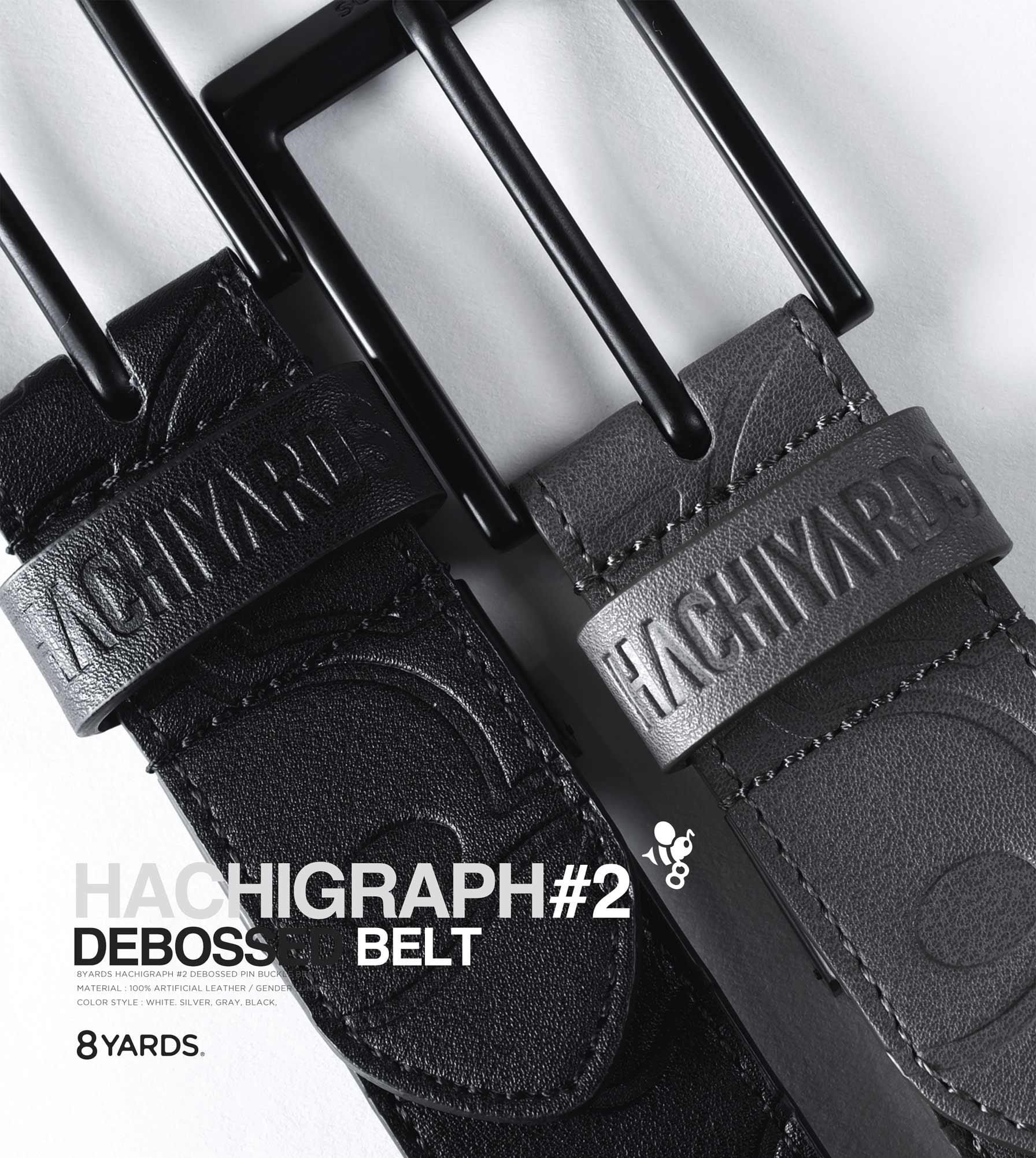 8YARDS | HACHIGRAPH2 DEBBOSSED BELT