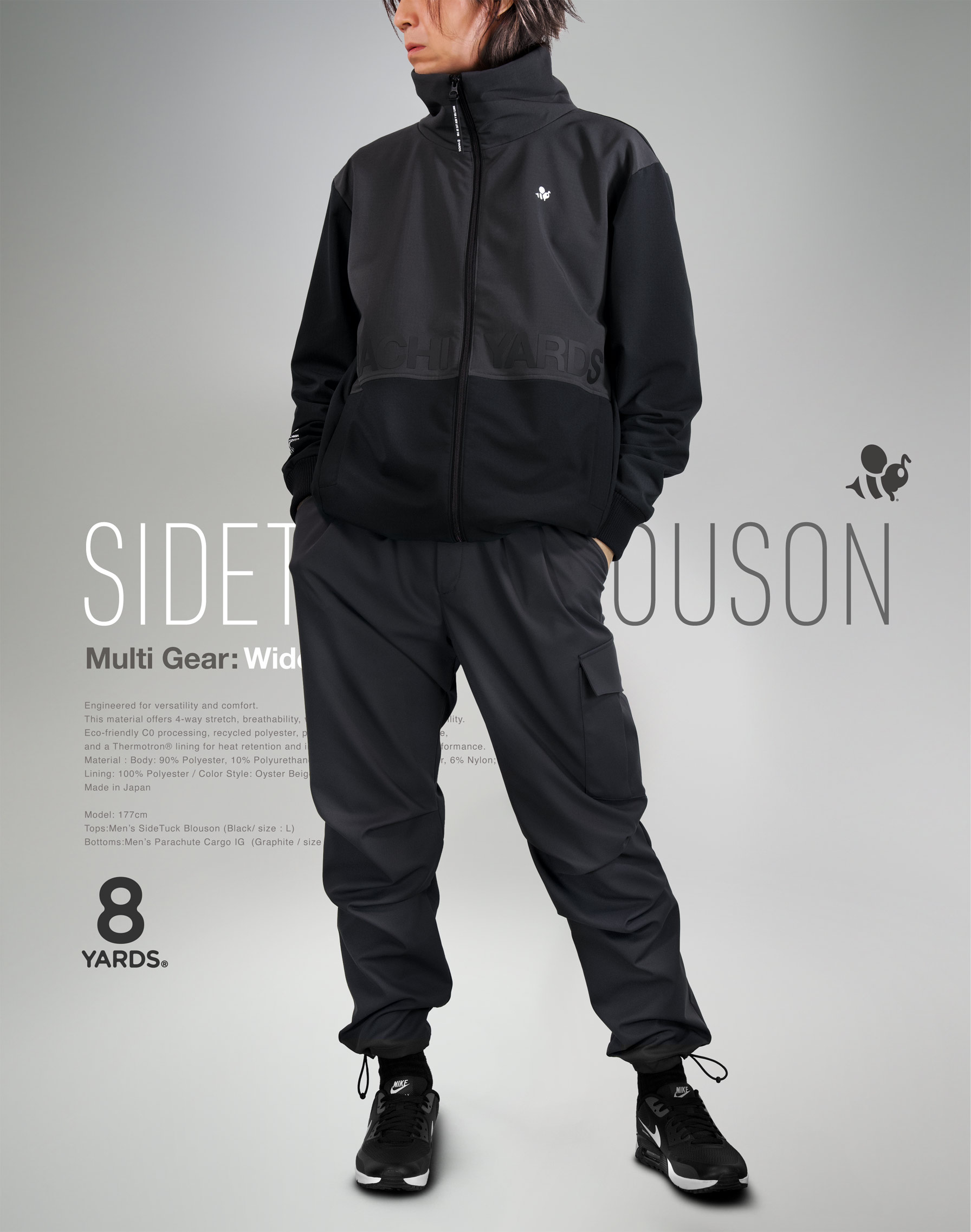 ゲス GUESS Blessing Padded Lace Up Jacket （JBLK