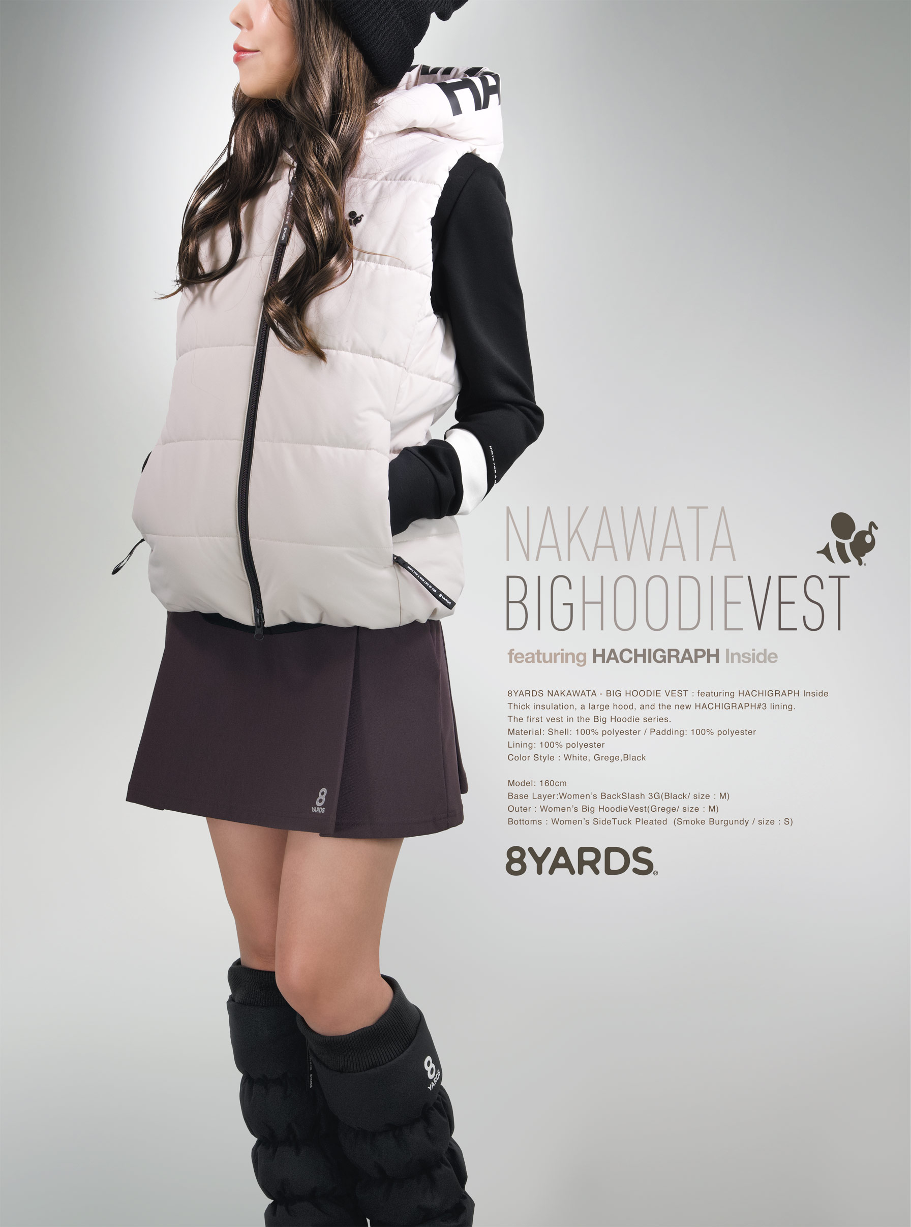 8YARDS | NAKAWATA BIG HOODIE VEST 8YARDS | NAKAWATA BIG HOODIE VEST