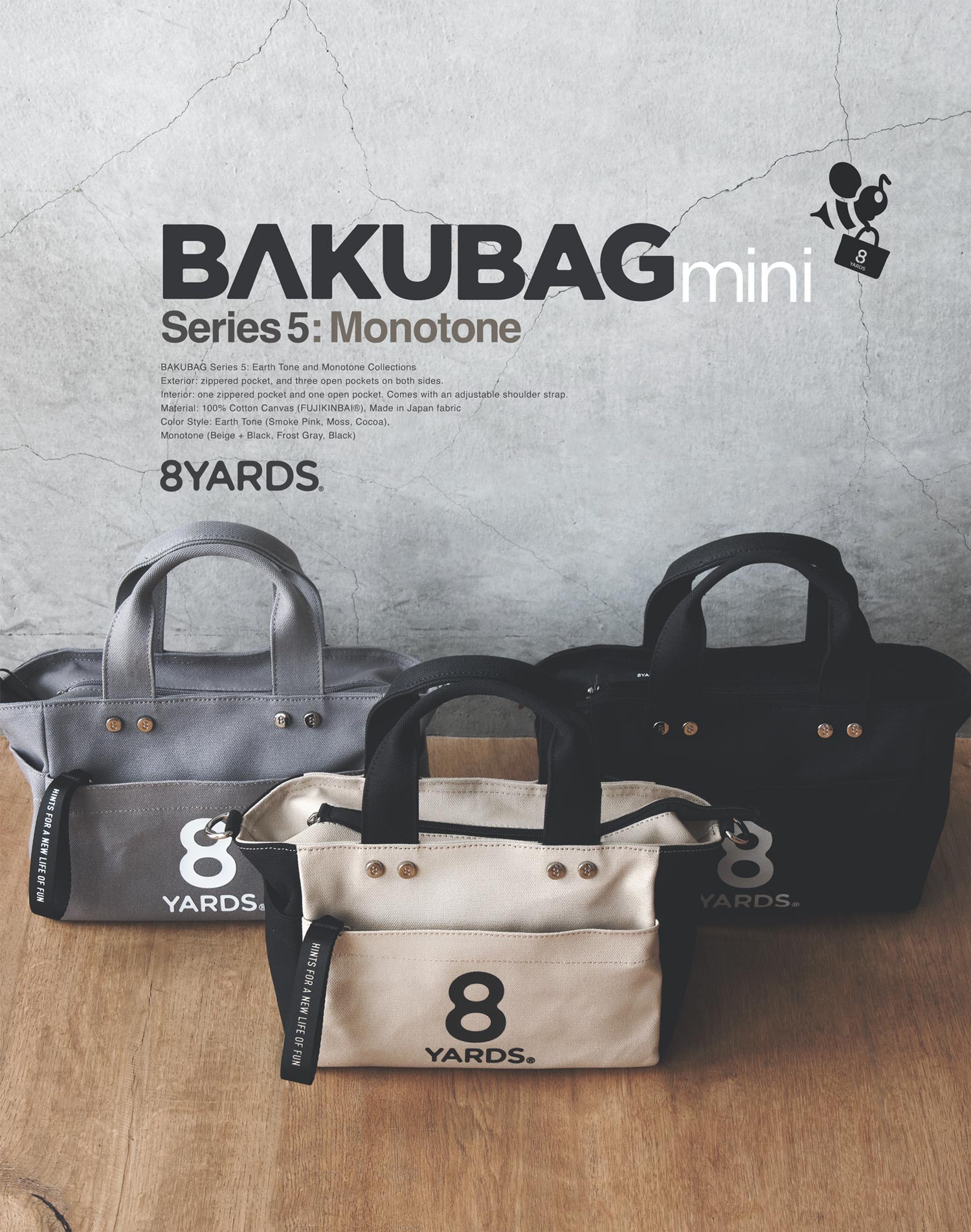 【500円引きクーポン】 8YARDS | BAKUBAG mini Series 5 ゴルフバッグ・キャディバッグ