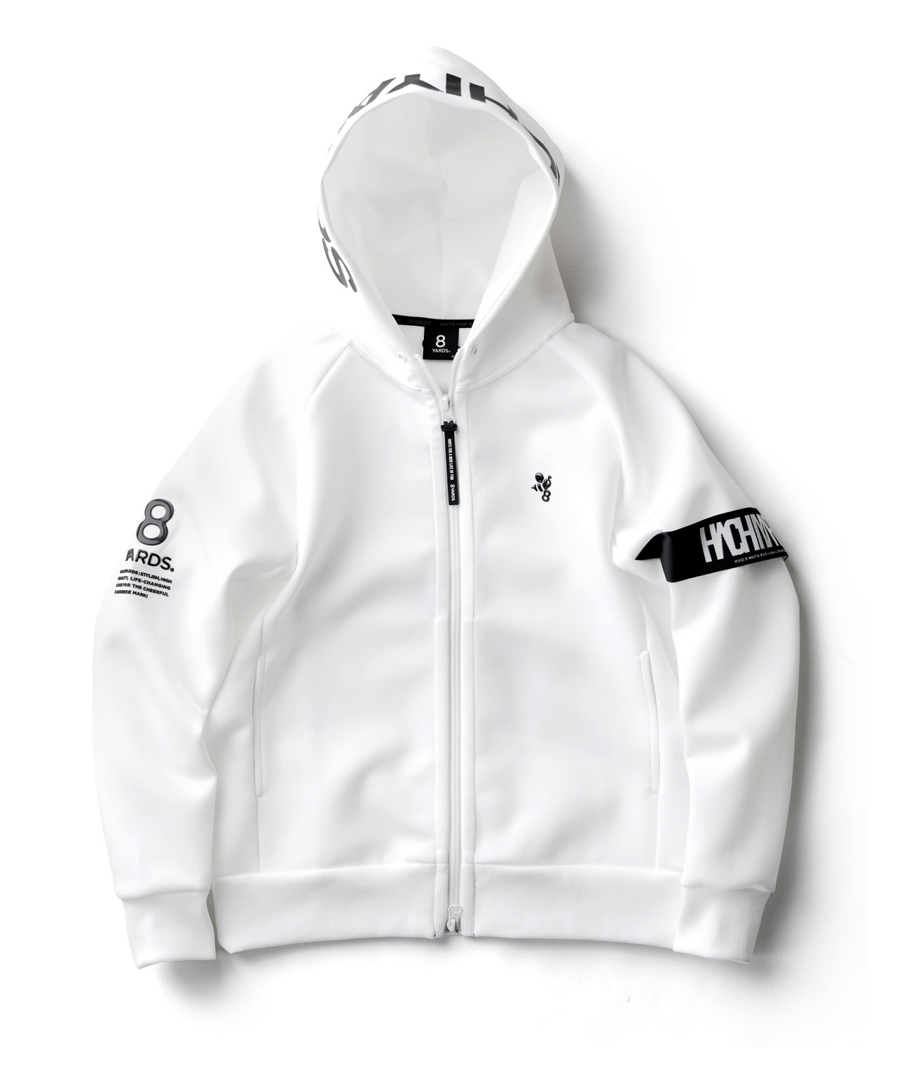8yards ハチヤーズ フード 中ワタ BIG HOODIE ホワイト Ｌ 8YARDS | BIG HOODIE