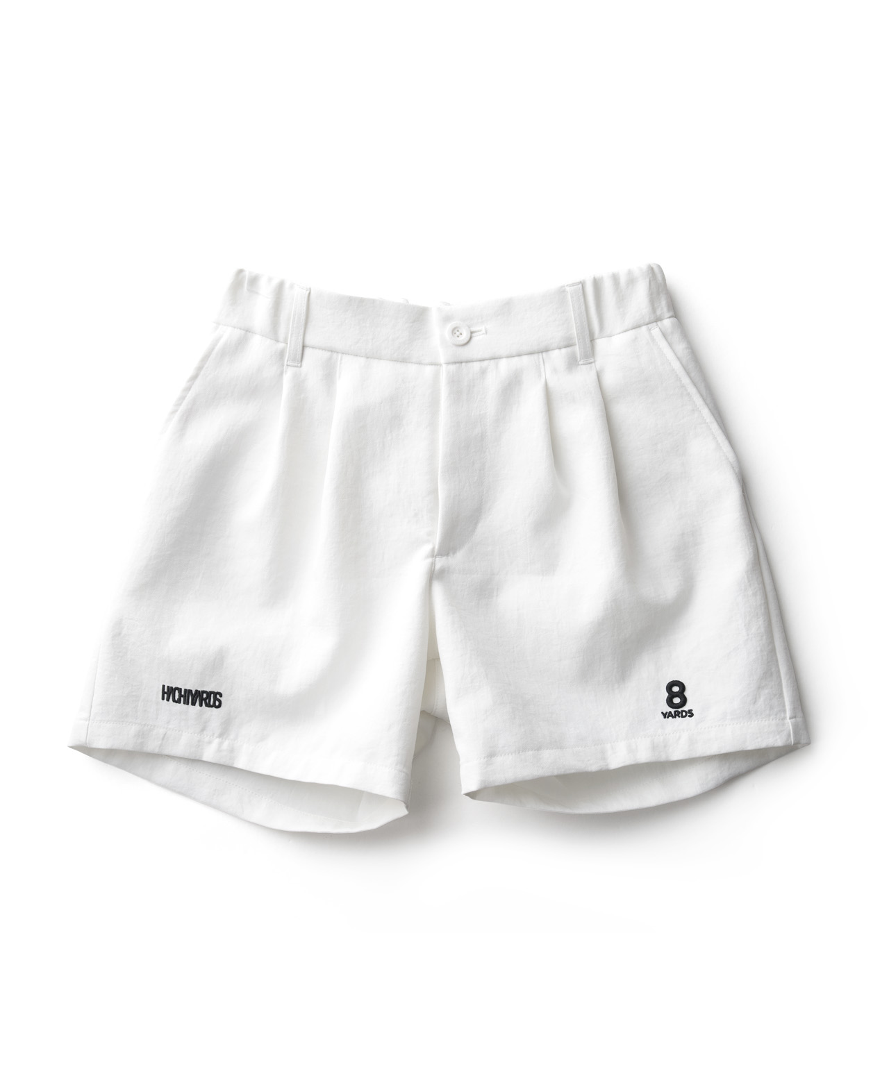 8YARDS 完売品　レディース ダブルタックショーツ ホワイト 8YARDS / Women's Double Tuck Shorts
