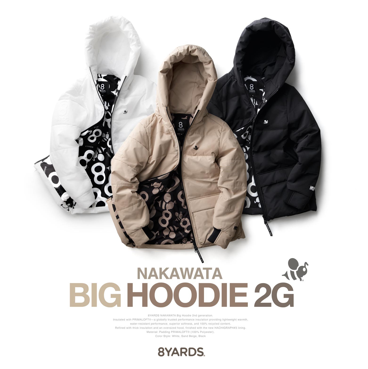 8YARDS | NAKAWATA BIG HOODIE 2G