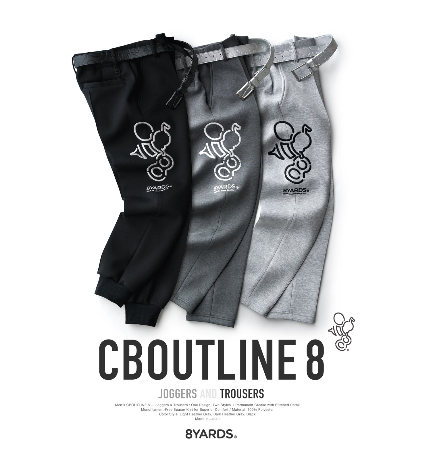 8YARDS Ribbed Joggers Black M 【完売品】 8YARDS | CBOUTLINE8 JOGGERS / TROUSERS