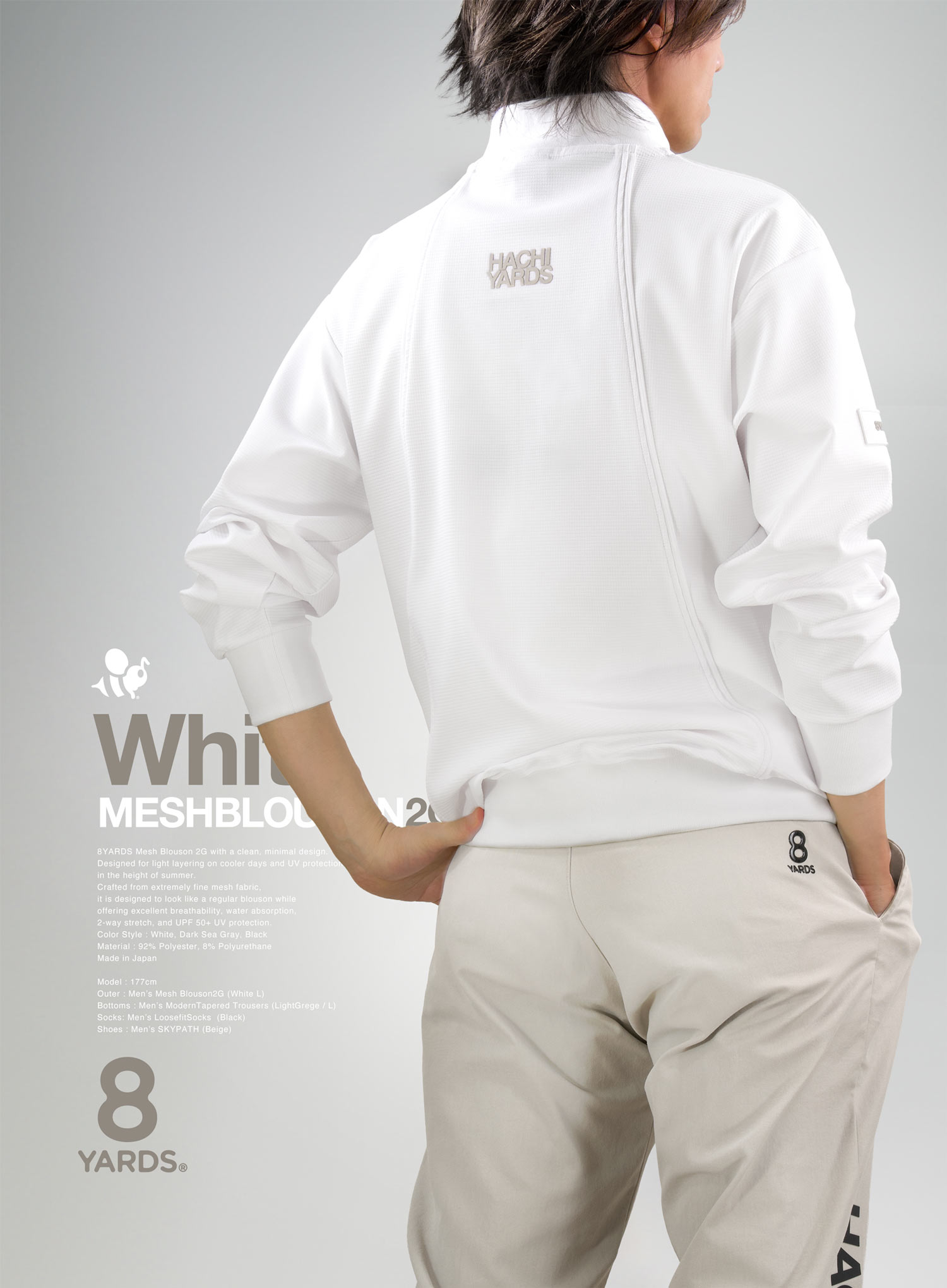 1482 新品タグ付き 定価57000円 UJOH mesh Blouson 8YARDS | MESH BLOUSON 2G